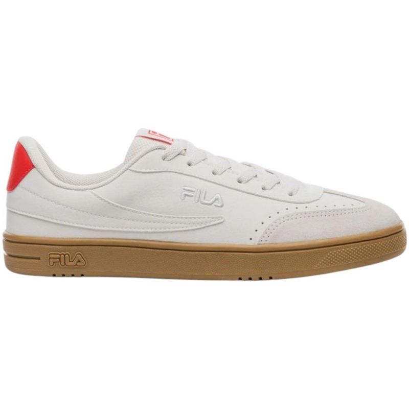 tênis masculino n°40 fila court 80 branco vermelho (mp)