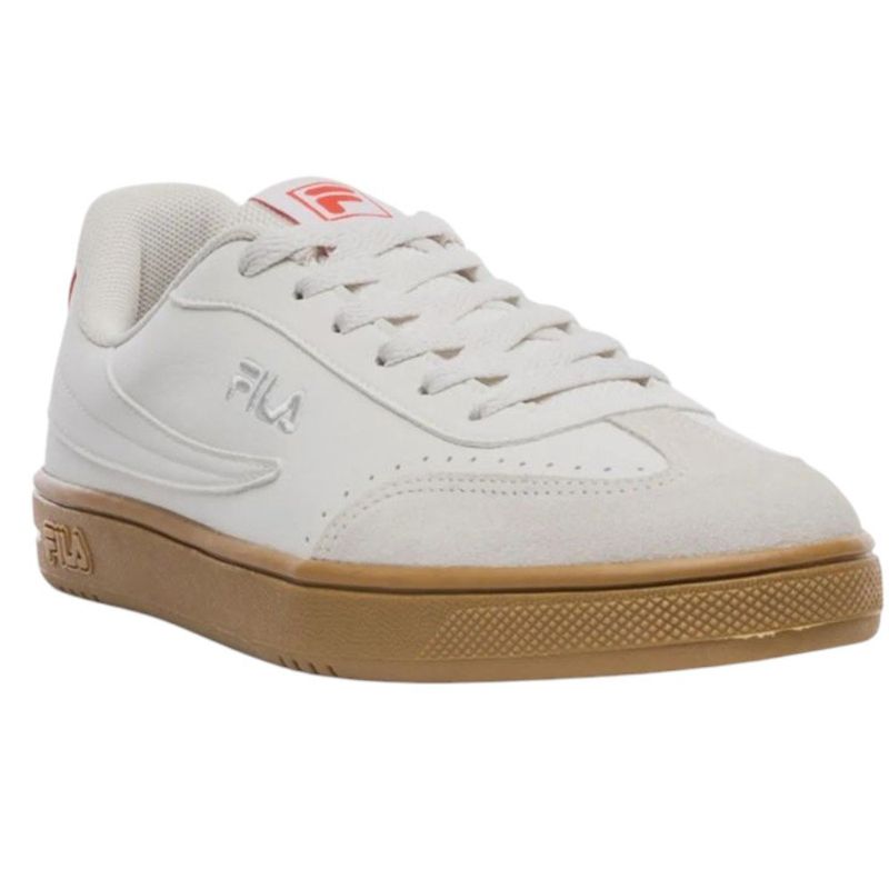 tênis masculino n°40 fila court 80 branco vermelho (mp)