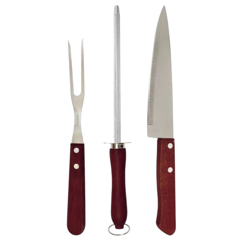 conjunto para churrasco xpert 3 peças xl24168 (mp)