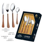 conjunto de talheres xpert inox 24 peças xl24001 (mp)