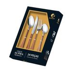 conjunto de talheres xpert inox 24 peças xl24001 (mp)