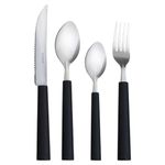 conjunto de talheres xpert 25 peças preto xl24047 (mp)