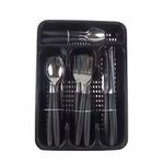 conjunto de talheres xpert 25 peças preto xl24047 (mp)