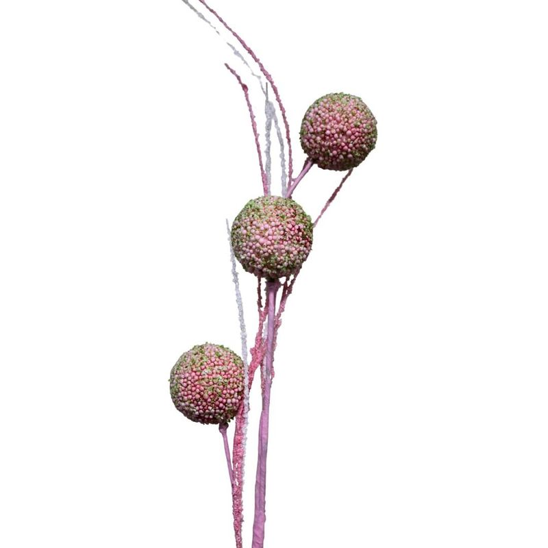 enfeite páscoa florarte bubble rosa 80cm 76857001 (mp)