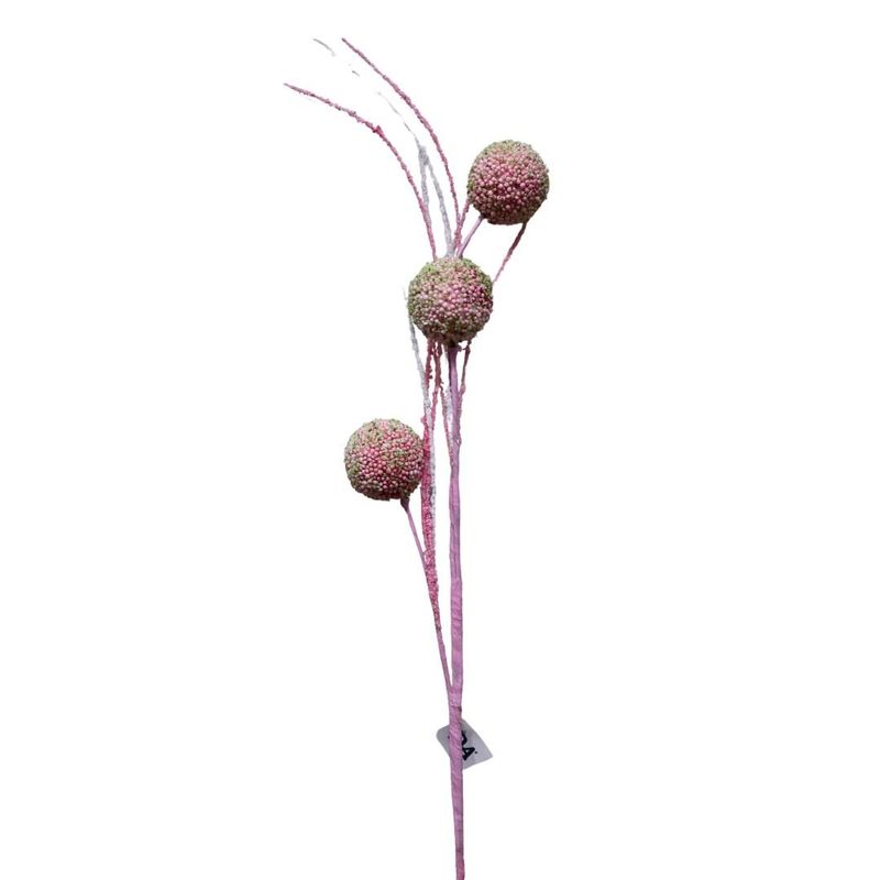 enfeite páscoa florarte bubble rosa 80cm 76857001 (mp)