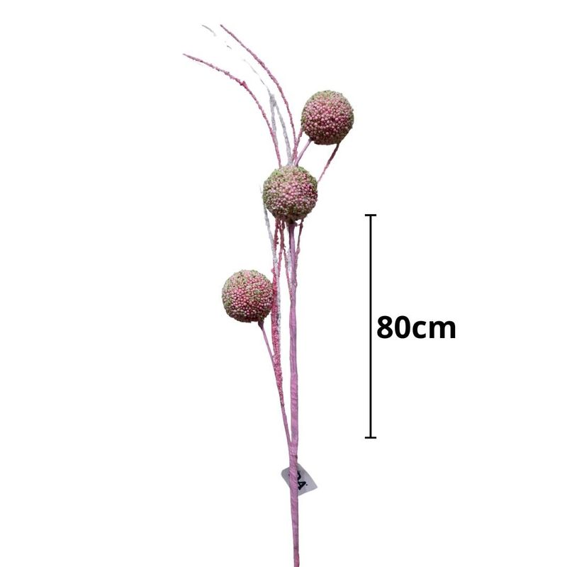 enfeite páscoa florarte bubble rosa 80cm 76857001 (mp)