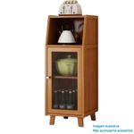 armário qinxin doméstico de cozinha lateral marrom t-bi