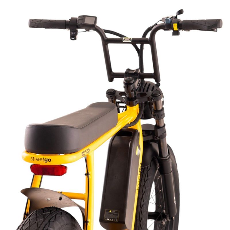 bicicleta elétrica streetgo aro 20 s12 750wh bike amarela (mp)