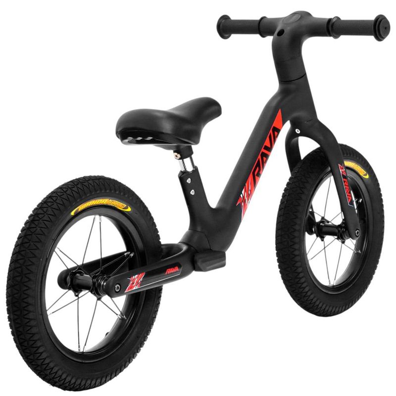 bicicleta de equilíbrio infantil jpp rava balance buddy 2 aro 12 preto e vermelho (mp)