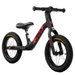 bicicleta de equilíbrio infantil jpp rava balance buddy 2 aro 12 preto e vermelho (mp)