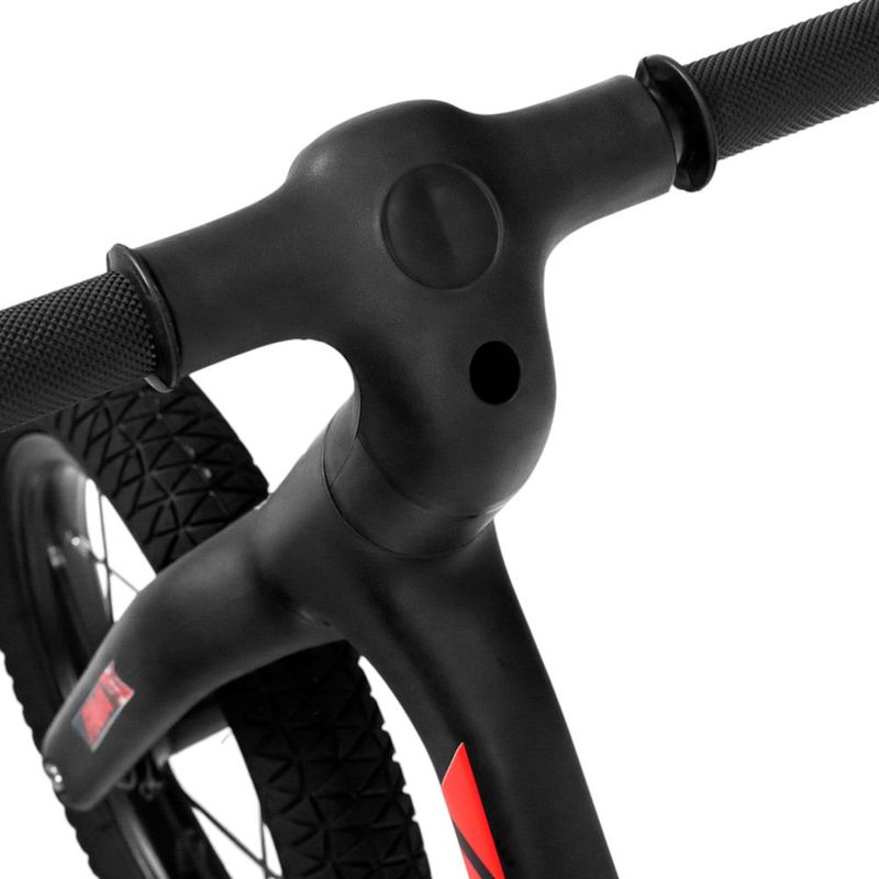 bicicleta de equilíbrio infantil jpp rava balance buddy 2 aro 12 preto e vermelho (mp)