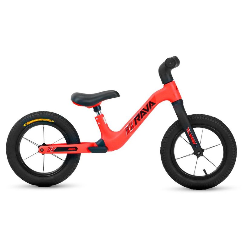 bicicleta de equilíbrio infantil jpp rava balance buddy 2 aro 12 vermelho e preto (mp)