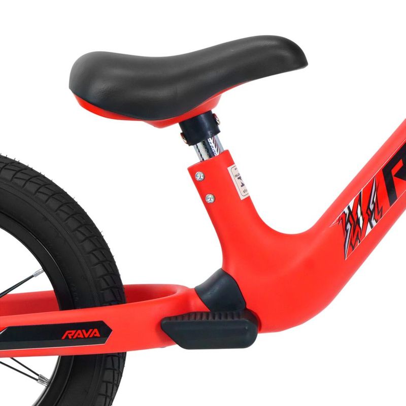 bicicleta de equilíbrio infantil jpp rava balance buddy 2 aro 12 vermelho e preto (mp)