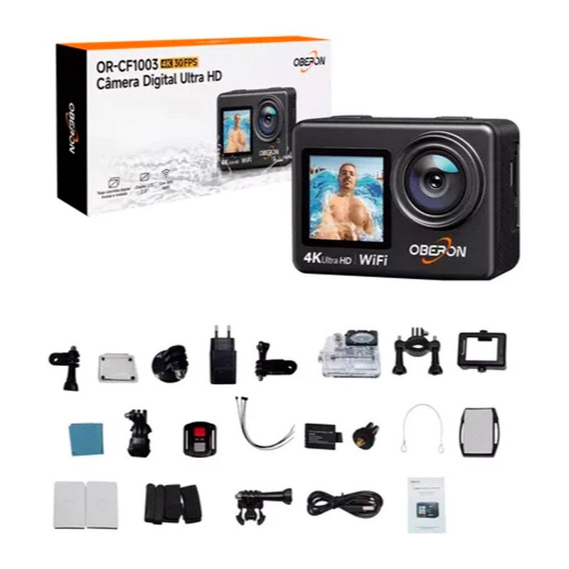 câmera de ação digital oberon cf1003 (mp)