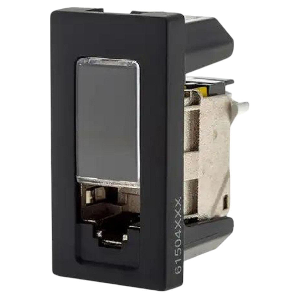 Módulo Tomada Informática Rj45 Cat6A Preto Lcs² Pial Plus+