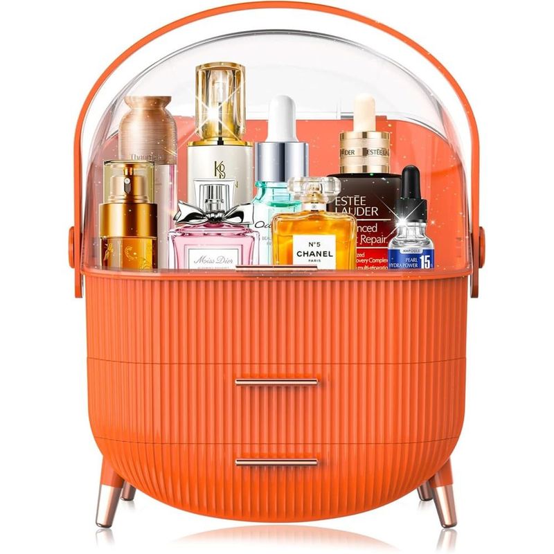 organizador de cosmético portátil massy laranja a-bi