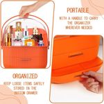 organizador de cosmético portátil massy laranja a-bi