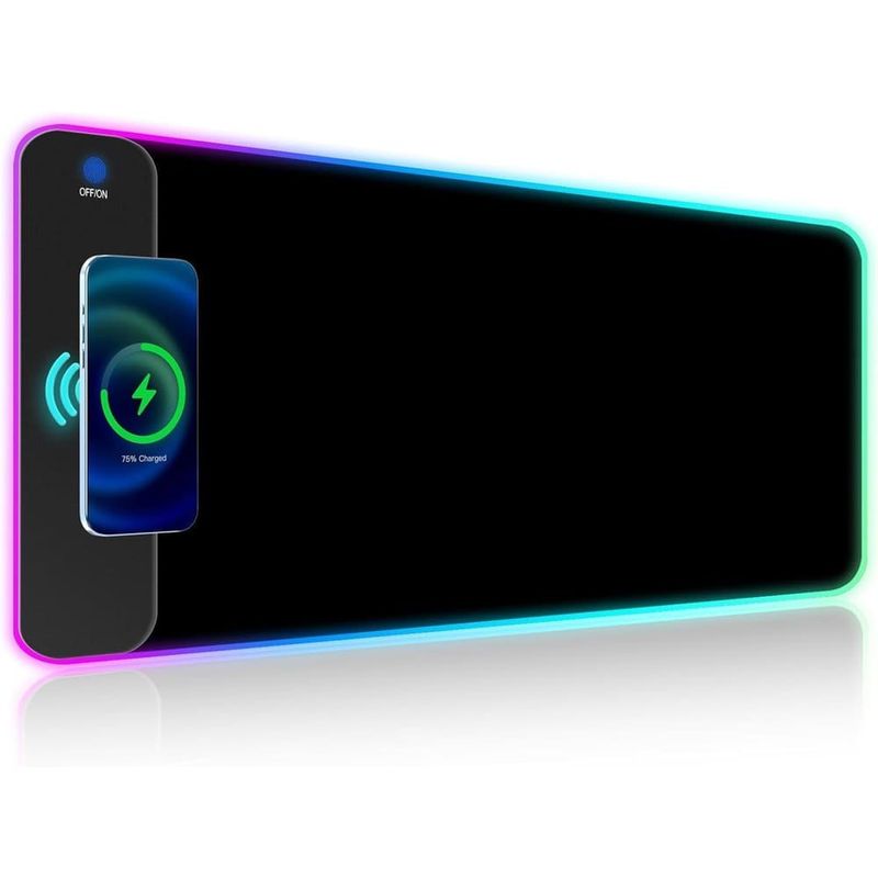 mousepad gamer generic com led preto a-bi