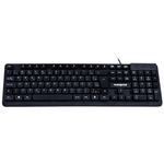 teclado com fio maxprint com teclas flutuantes usb preto te2001