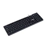 teclado com fio maxprint com teclas flutuantes usb preto te2001