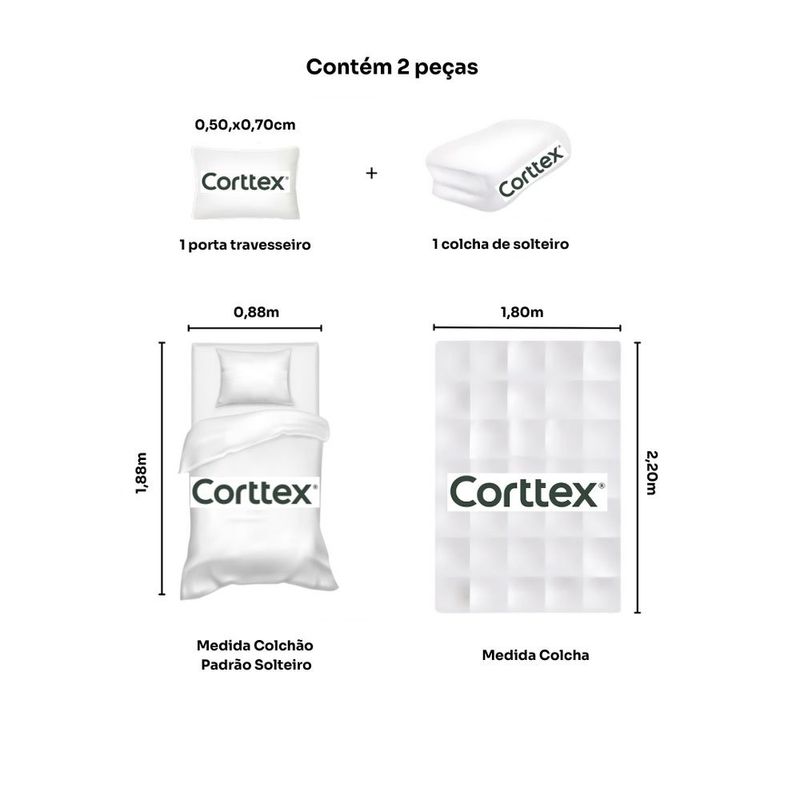 kit colcha infantil 2 peças corttex mix solteiro skate (mp)