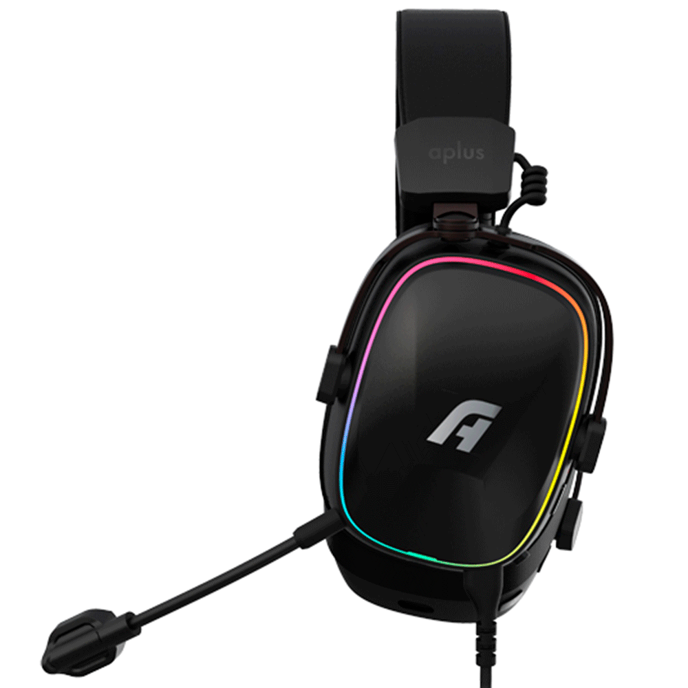 Headset Gamer APLUS Atis RGB Preto