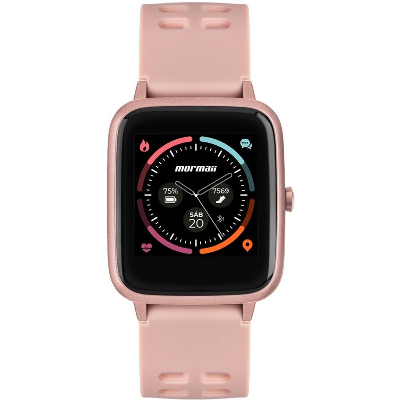 smartwatch normaii unissex rosa molifeaa/8j