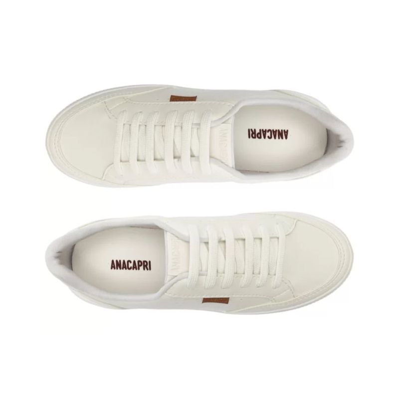 tênis feminino n°36 anacapri urban furinhos branco (mp)