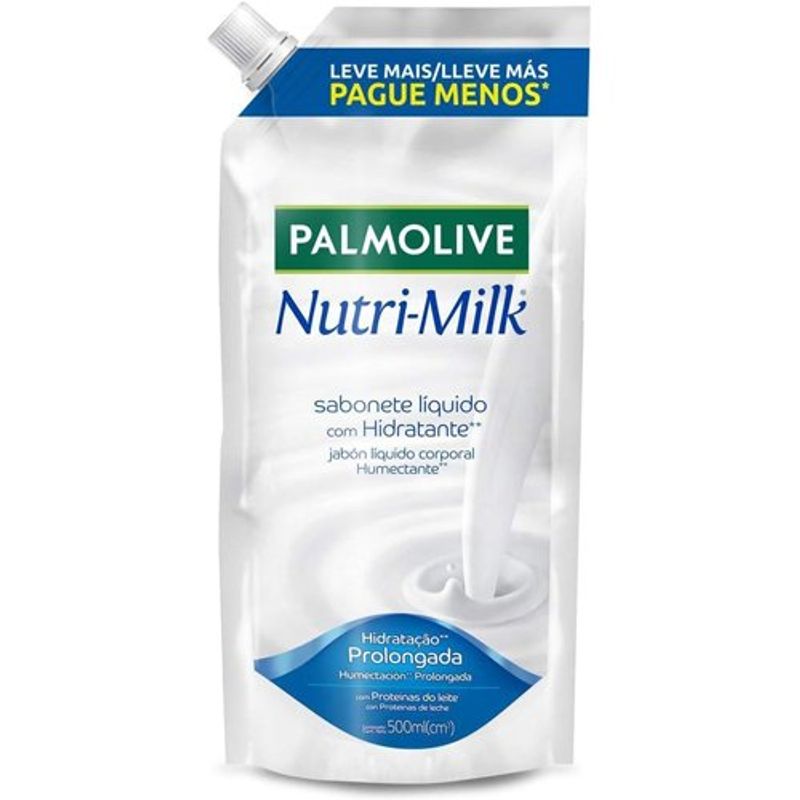 sabonete líquido palmolive nutrimilk refil 500ml