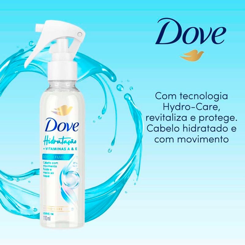 sérum capilar fluído dove hidratação 110ml