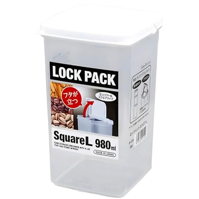 Pote para Armazenamento Watts 980ml Square Lock