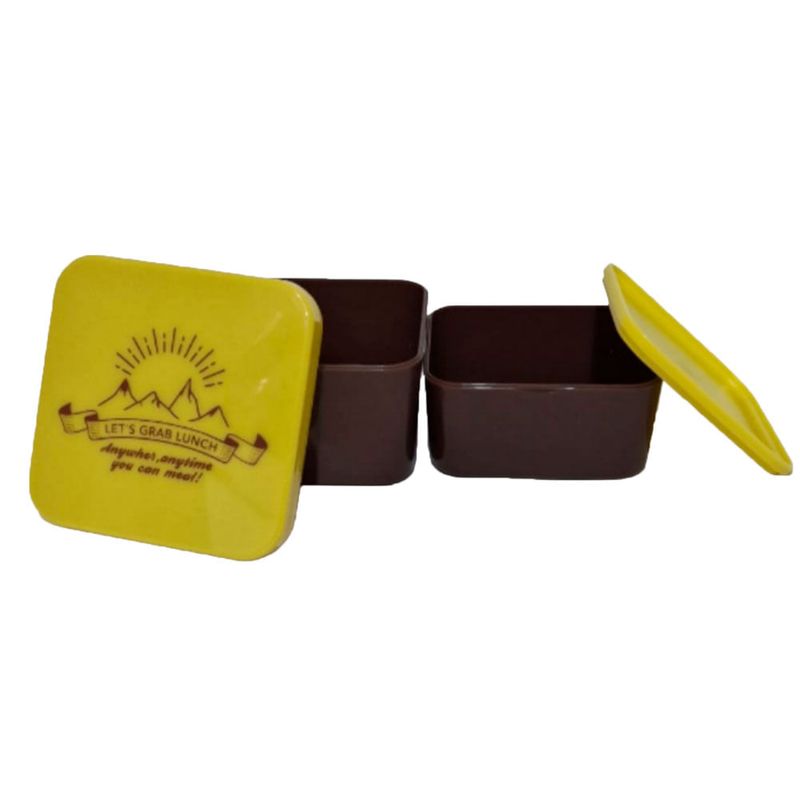 lancheira watts 2 compartimentos 360ml e 230ml amarelo 48453 (mp)