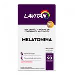 melatonina lavitan 0,21mg 90 comprimidos mastigáveis suplemento alimentar sabor morango
