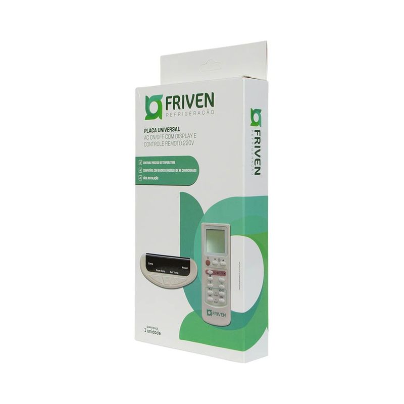 placa universal friven com display e controle remoto 220v (mp)