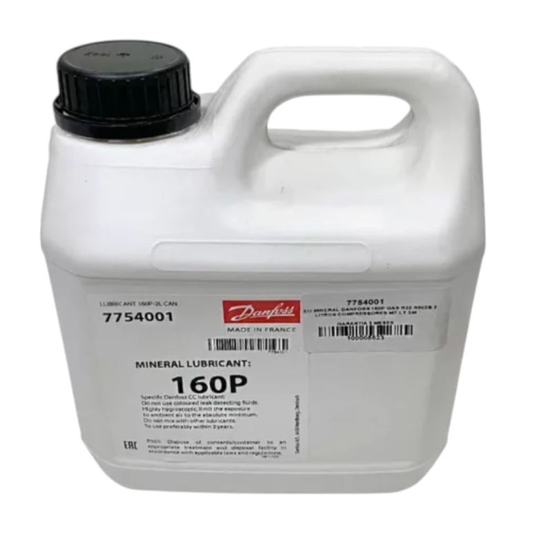 óleo mineral danfoss fator 160p 2l para compressores mt/lt/sm (mp)