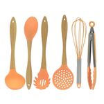 kit utensílios para cozinha wincy 6 peças cla03324 sortido (mp)