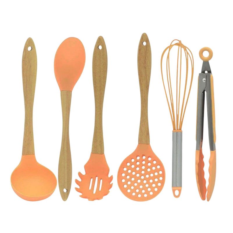 kit utensílios para cozinha wincy 6 peças cla03324 sortido (mp)