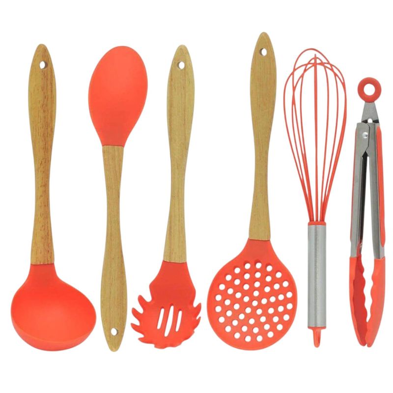 kit utensílios para cozinha wincy 6 peças cla03324 sortido (mp)