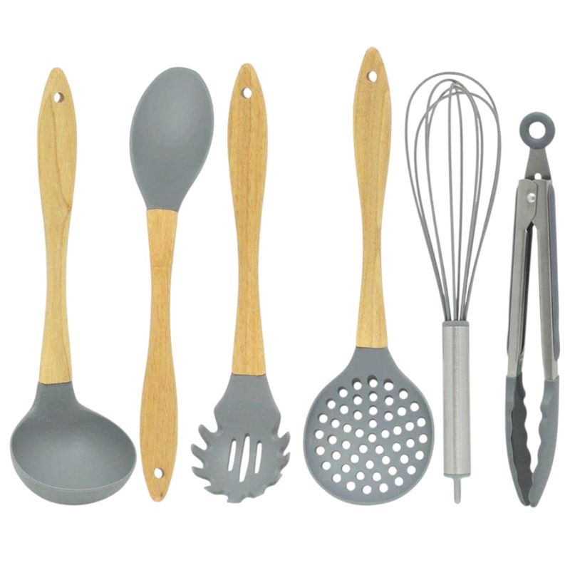 kit utensílios para cozinha wincy 6 peças cla03324 sortido (mp)