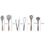 kit utensílios para cozinha wincy 6 peças cla03324 sortido (mp)