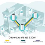 roteador wi-fi tp-link deco ac 1900mbps mesh gigabit s7 3 unidades (mp)