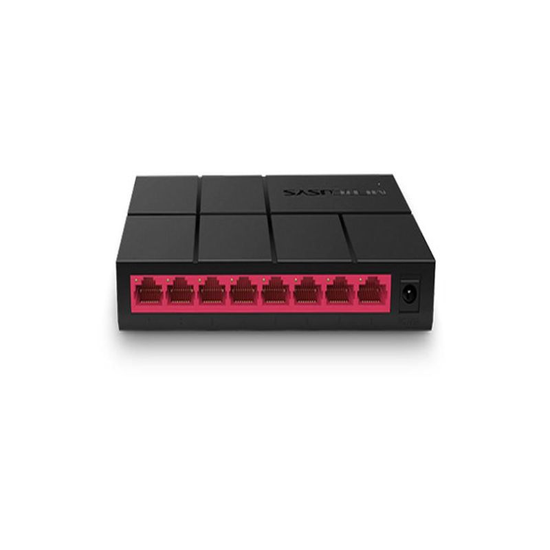 switch mercusys 8 portas 10/100/1000 mbps gigabit preto ms108g (mp)