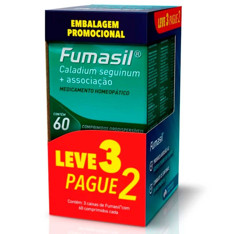 kit fumasil 20dh caixa 60 comprimidos leve 3 pague 2