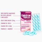 calcitran triflex 1000ui 60 comprimidos revestidos cálcio magnésio vit d3 k2 colágeno