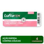 luftafem ibuprofeno 200mg + paracetamol 500mg 4 comprimidos revestidos reckitt benckiser