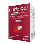 pantogar unhas 60 cápsulas suplemento alimentar adulto vitaminas e ferro biolab