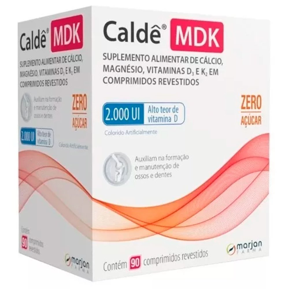 Encontraproduto.com.br - Calde Mdk Com 90 Comprimidos Revestidos 2000ui