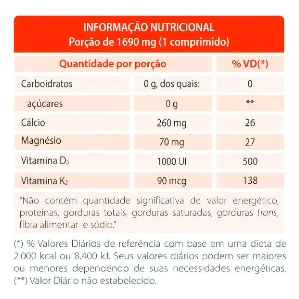 Encontraproduto.com.br - Calde Mdk Com 90 Comprimidos Revestidos 2000ui
