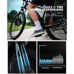 bicicleta elétrica 750w mountain 21 velocidades preto a-bi