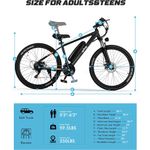 bicicleta elétrica 750w mountain 21 velocidades preto a-bi